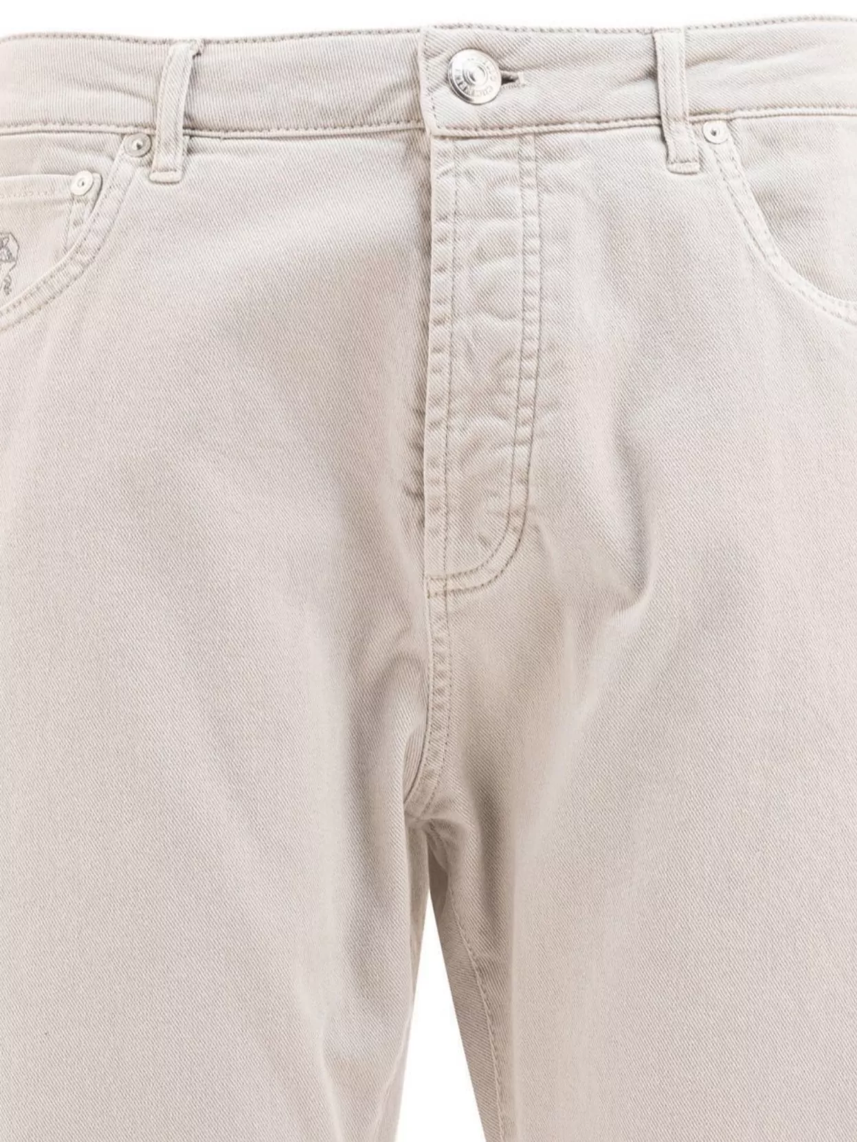 Brunello Cucinelli Denim Trousers With Belt Loops And Five Pockets