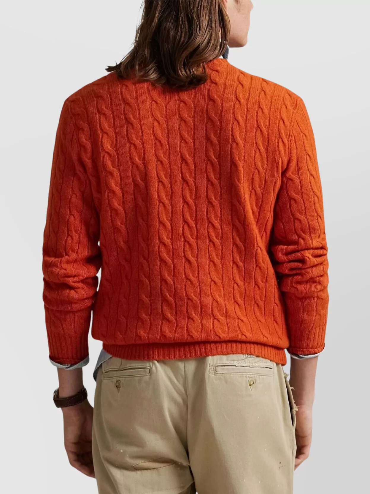 Ralph Lauren Cable Knit Crew Neck Sweater