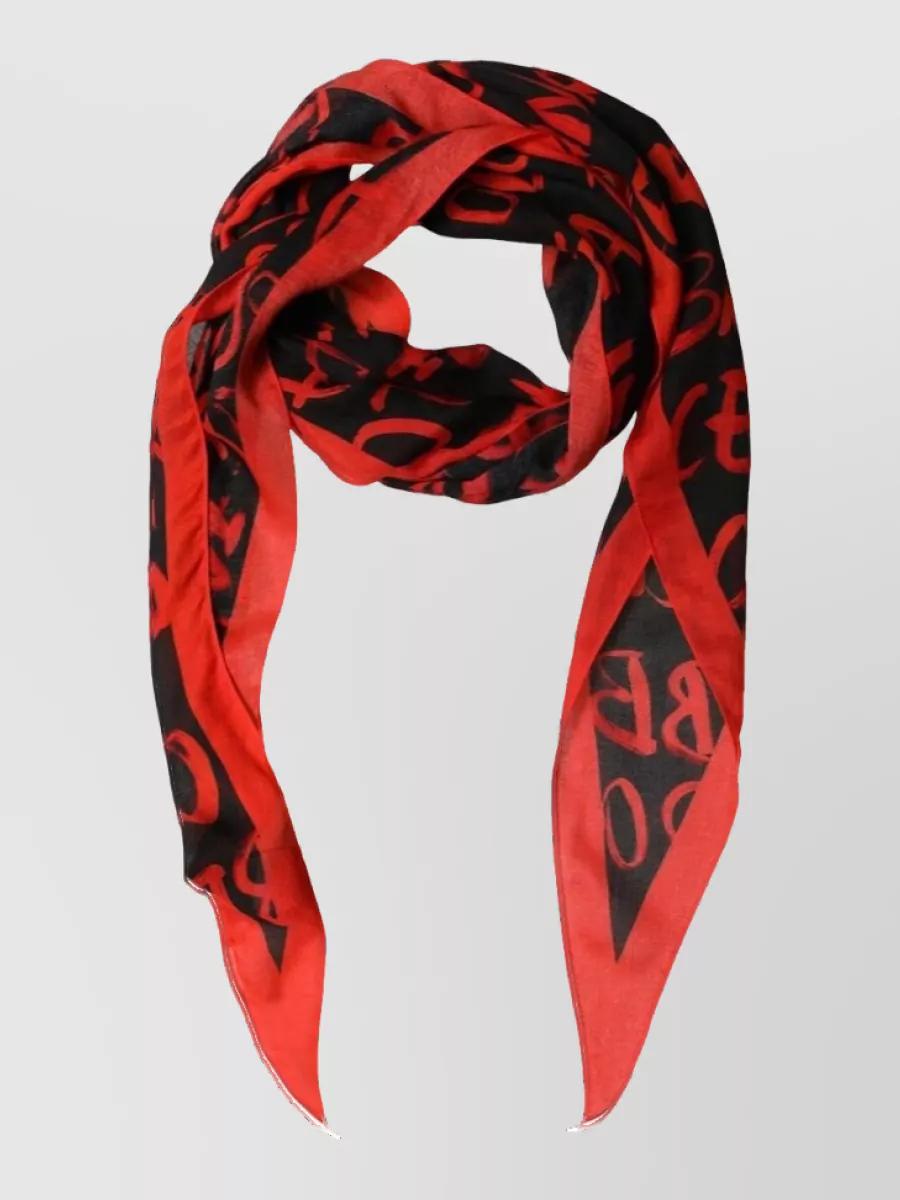Dolce&Gabbana cashmere modal logo-print scarf