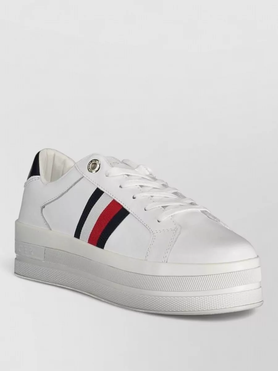 Tommy Hilfiger leather platform sneakers