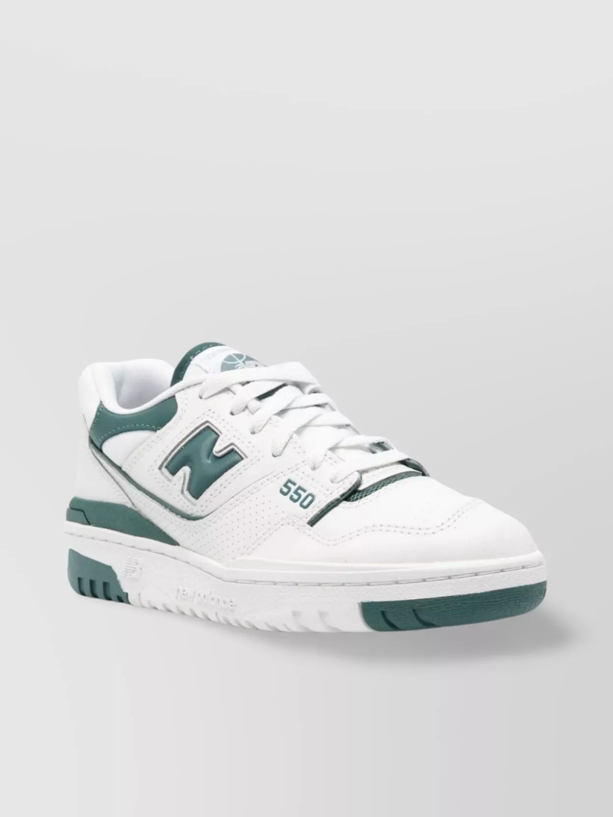New Balance Leather Sneakers With Panelled Design And Rubber Sole