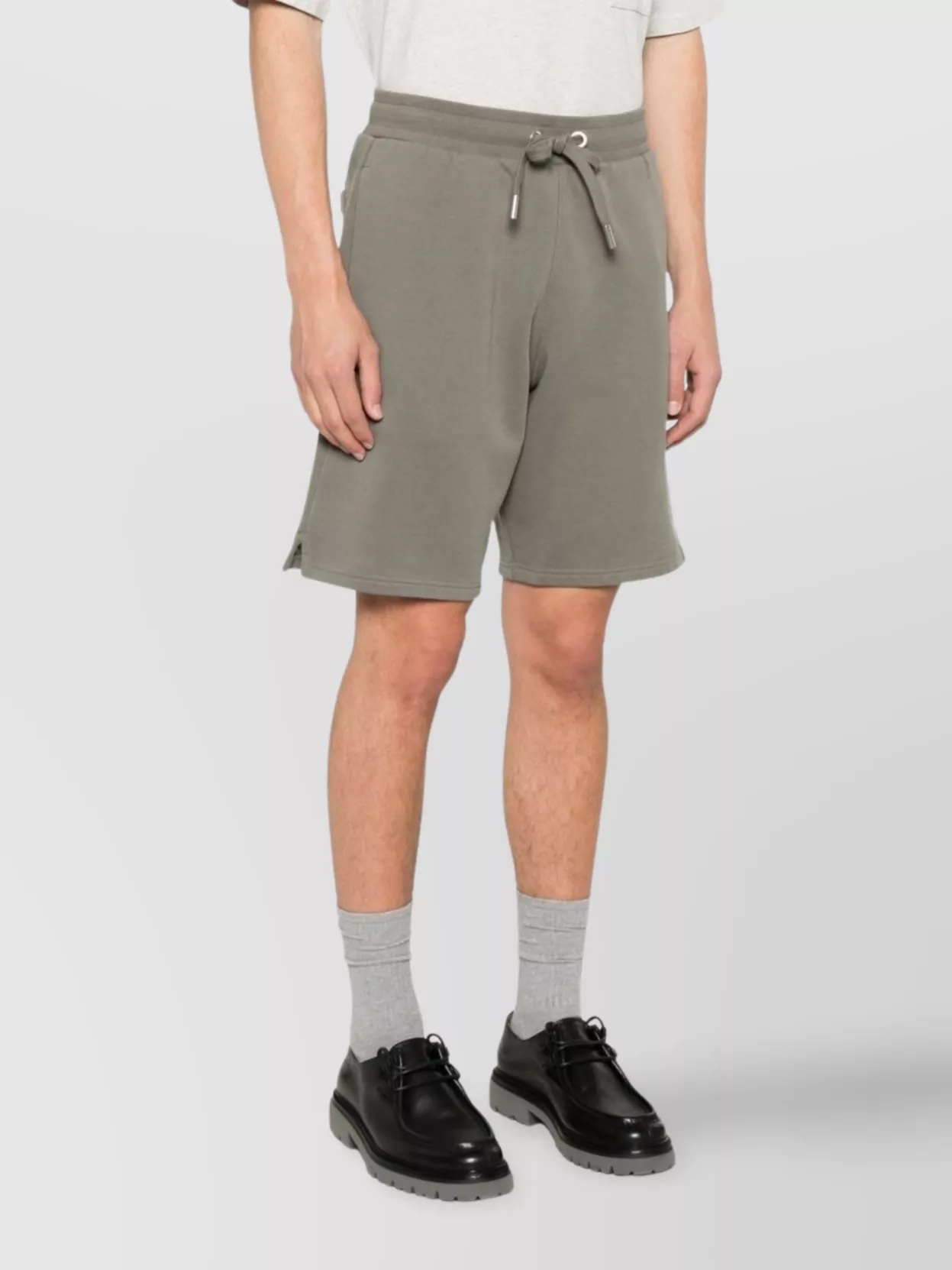 Ami Paris Elasticated Drawstring Waistband Patch Pocket Shorts