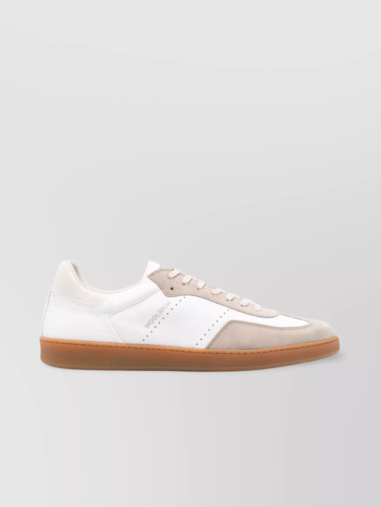 Woolrich Perforated Rubber Sole Suede Panels Sneakers