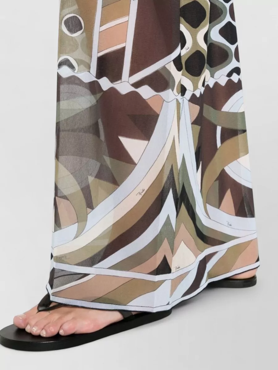 Pucci Printed Tulle Maxi Skirt