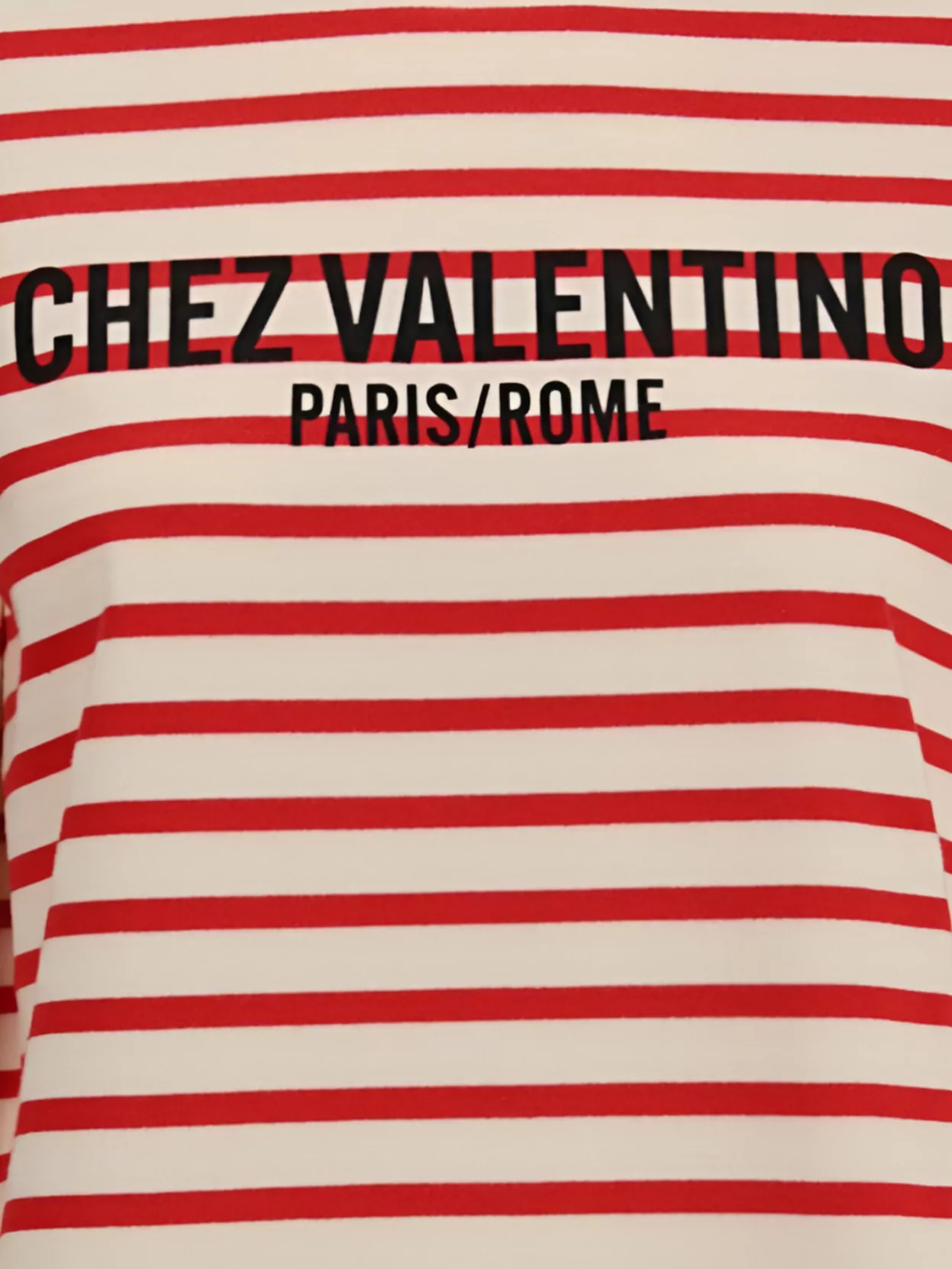 Valentino Boat-Neck Striped Top For Casual-Chic Look