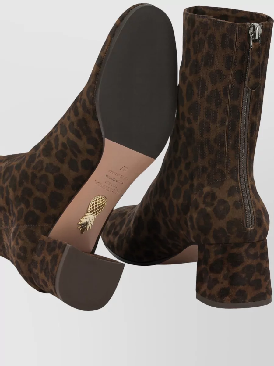 Aquazzura Lamb Leather Saint Honore 50 Mm Ankle Boots
