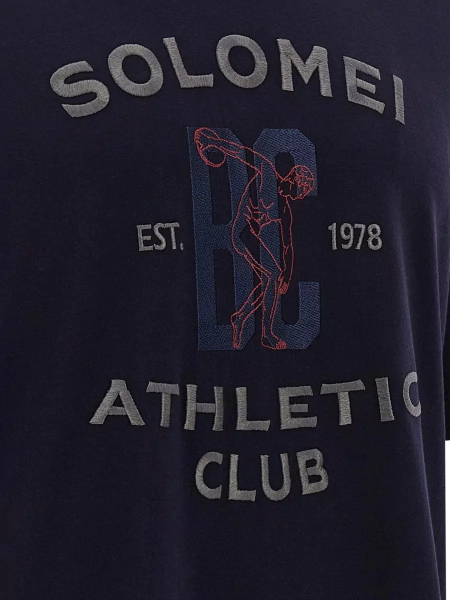 Brunello Cucinelli Cotton Solomei Athletic Club Printed T-Shirt