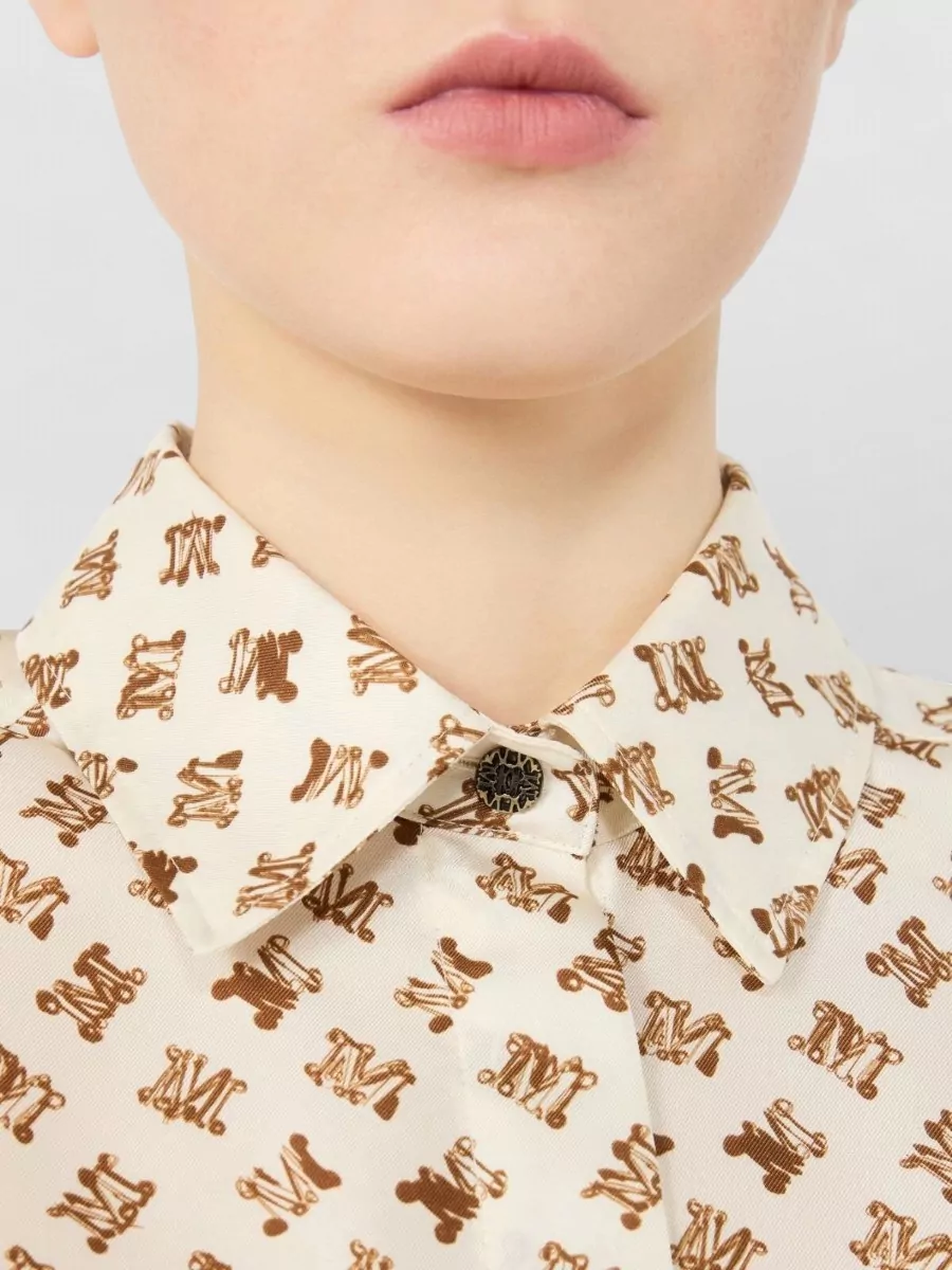 Max Mara Silk Printed Oversized Shirt