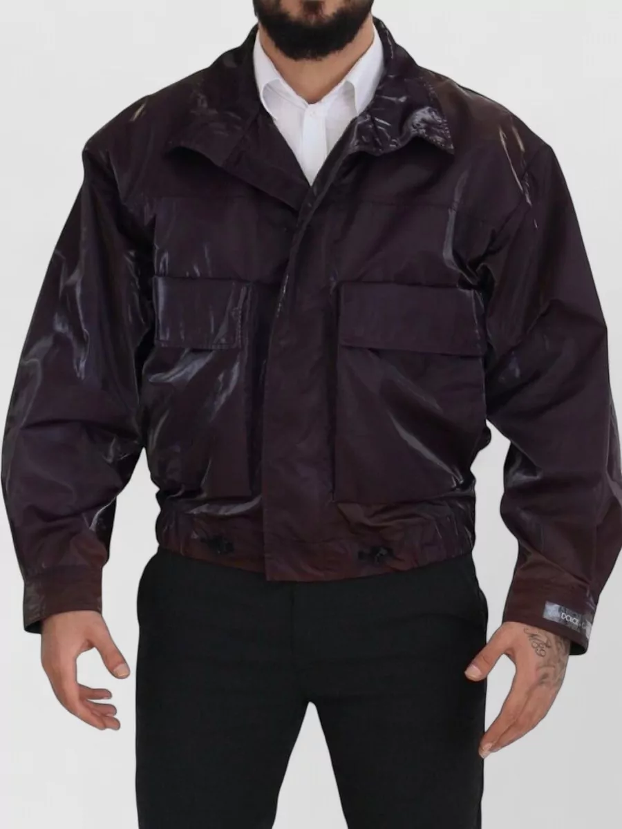Dolce&Gabbana Nylon collared biker raincoat