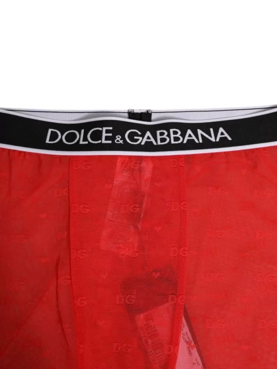 Dolce&Gabbana Logo Lace Midi Slim-Fit Trousers
