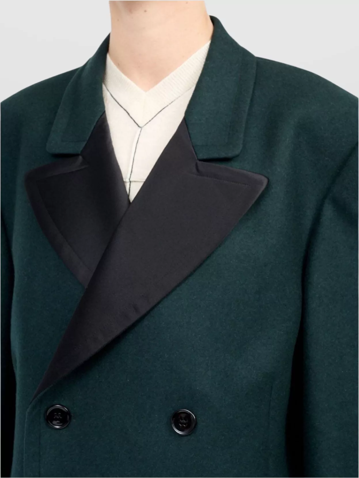 Mm6 Maison Margiela Oversized Wool Blend Blazer With Peak Lapels In Blue