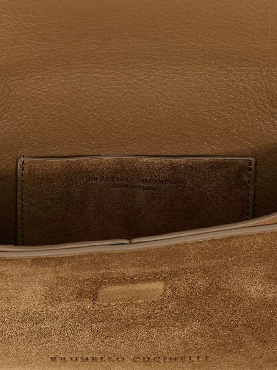 Brunello Cucinelli Monili Mini Leather Clutch Bag