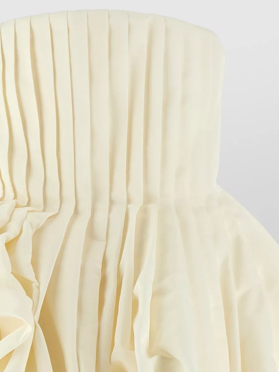 Carolina Herrera Silk Off-The-Shoulder Draped Mini Dress