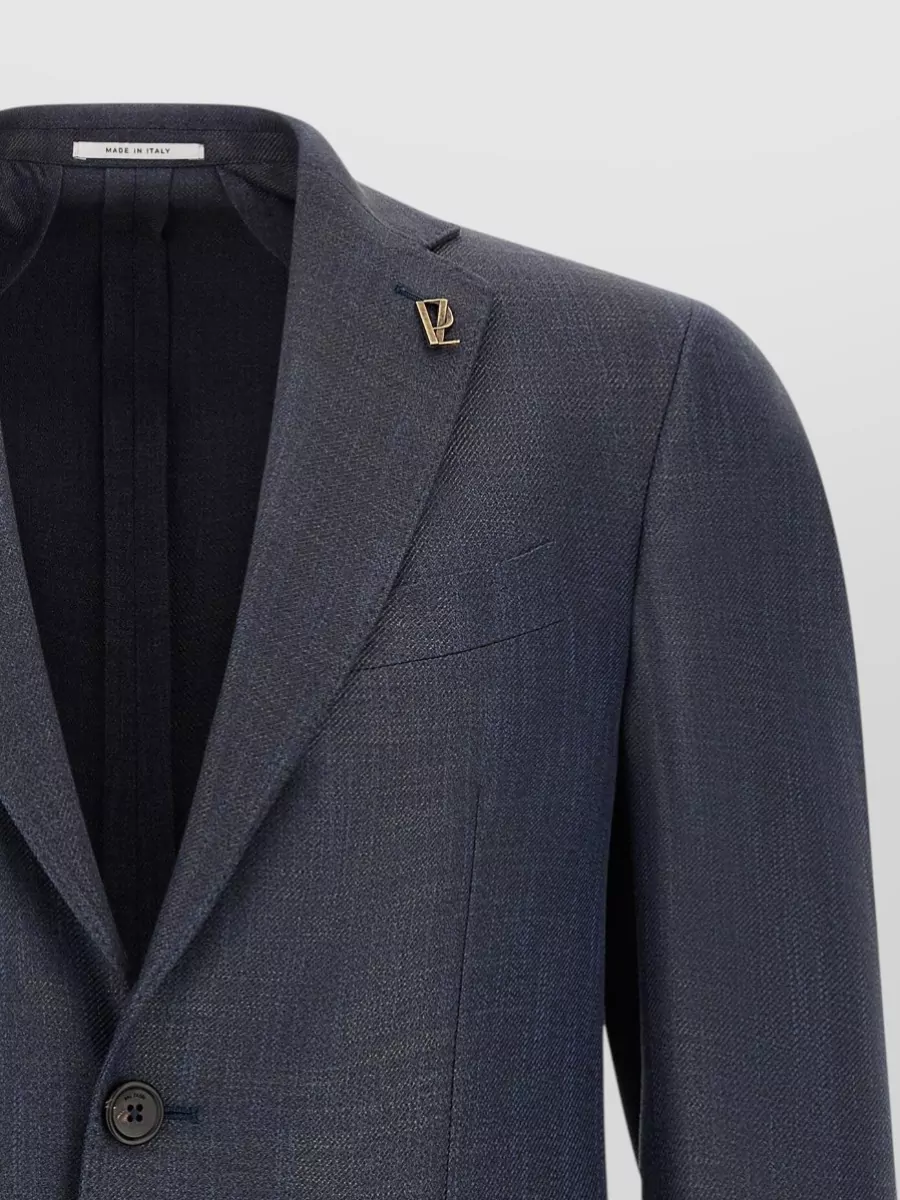 Pal Zileri Textured Single-Breasted Blazer