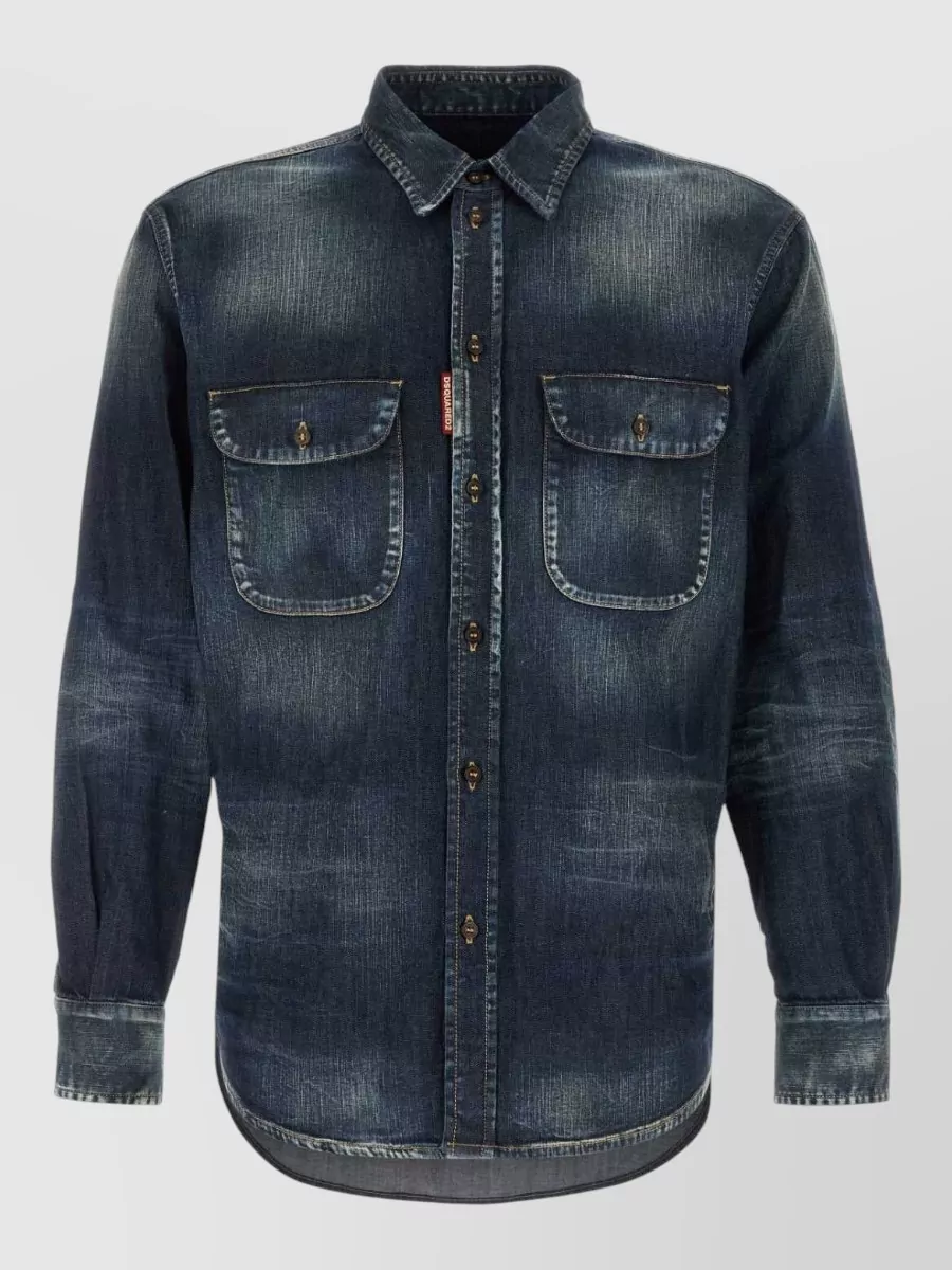 Dsquared2 stretch denim shirt