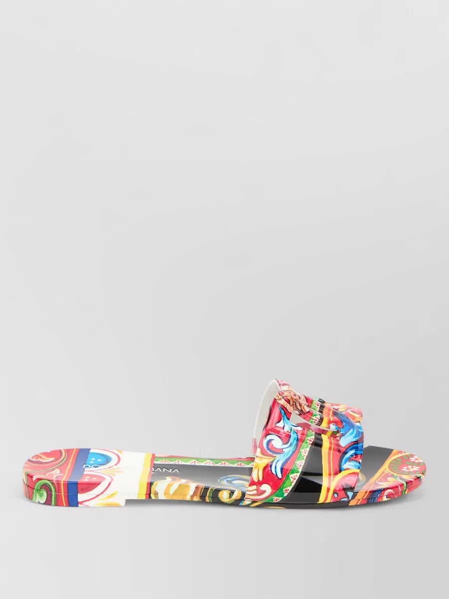 Dolce&Gabbana printed rubber slides