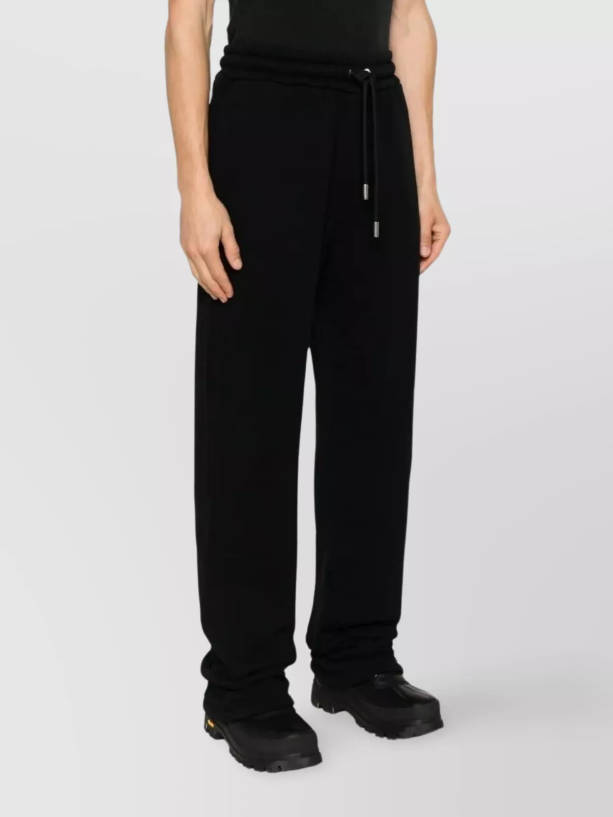 Off-White Comfortable Trousers With Side And Back Pockets