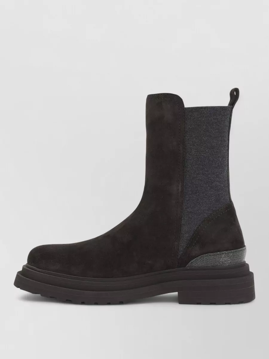 Brunello Cucinelli Suede Chelsea Boots