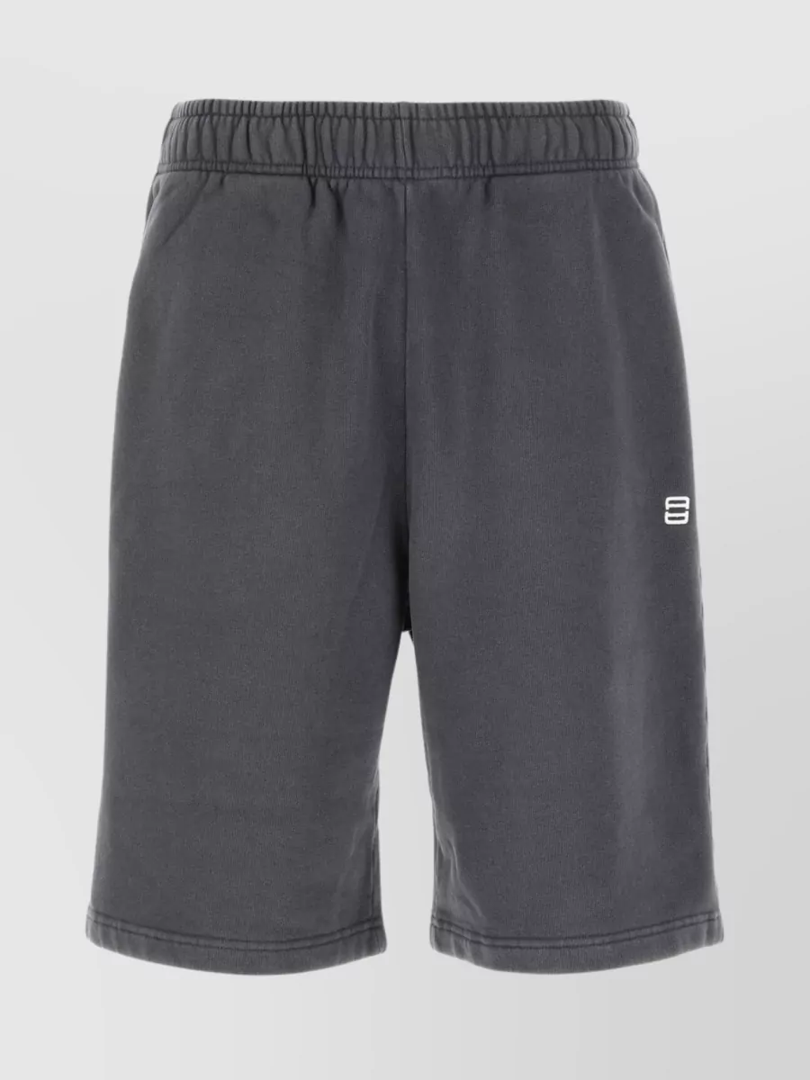 Shop Ambush Convenient Pockets Cotton Bermuda Shorts In Grey