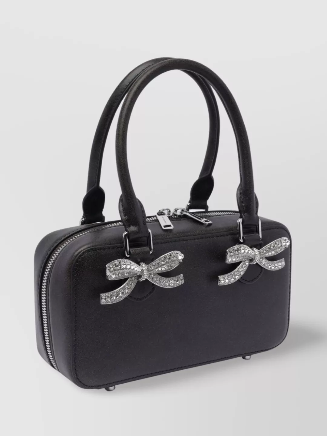 Self-portrait Bow Embellishments Leather Tote Bag
