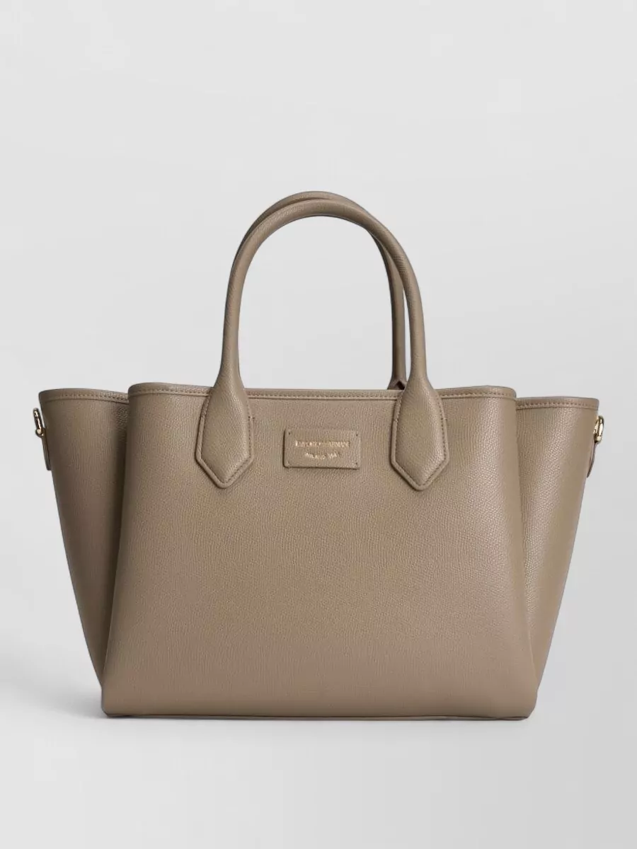 Emporio Armani Grained shopping bag