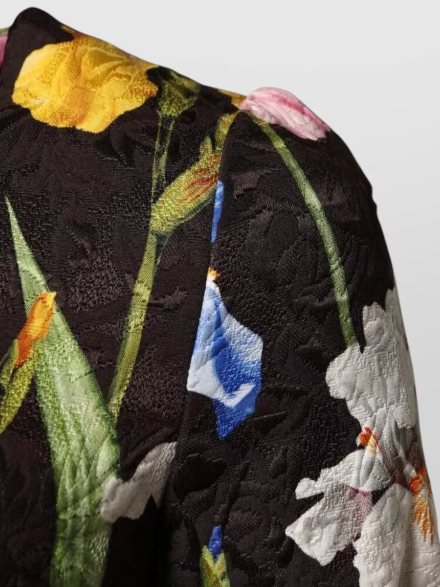 Dolce&Gabbana Floral Brocade A-Line Mini Dress