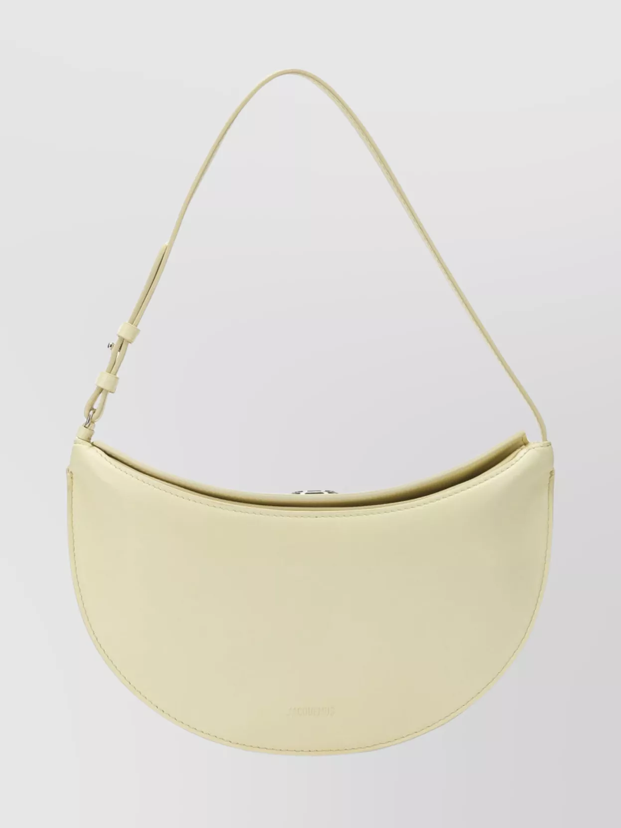 Jacquemus Small Ovalo Leather Bag In Dusty Yellow Women