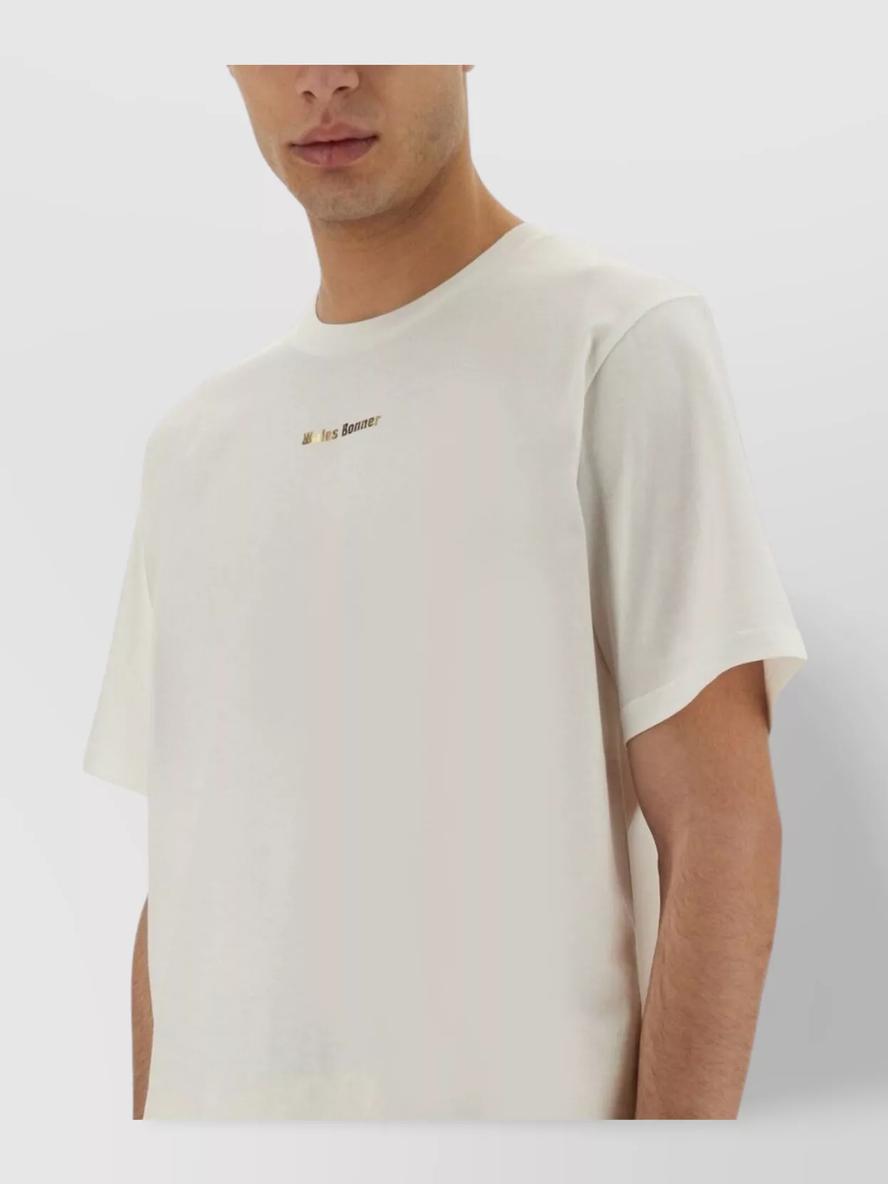 WALES BONNER STRAIGHT HEM CREW NECK T-SHIRT
