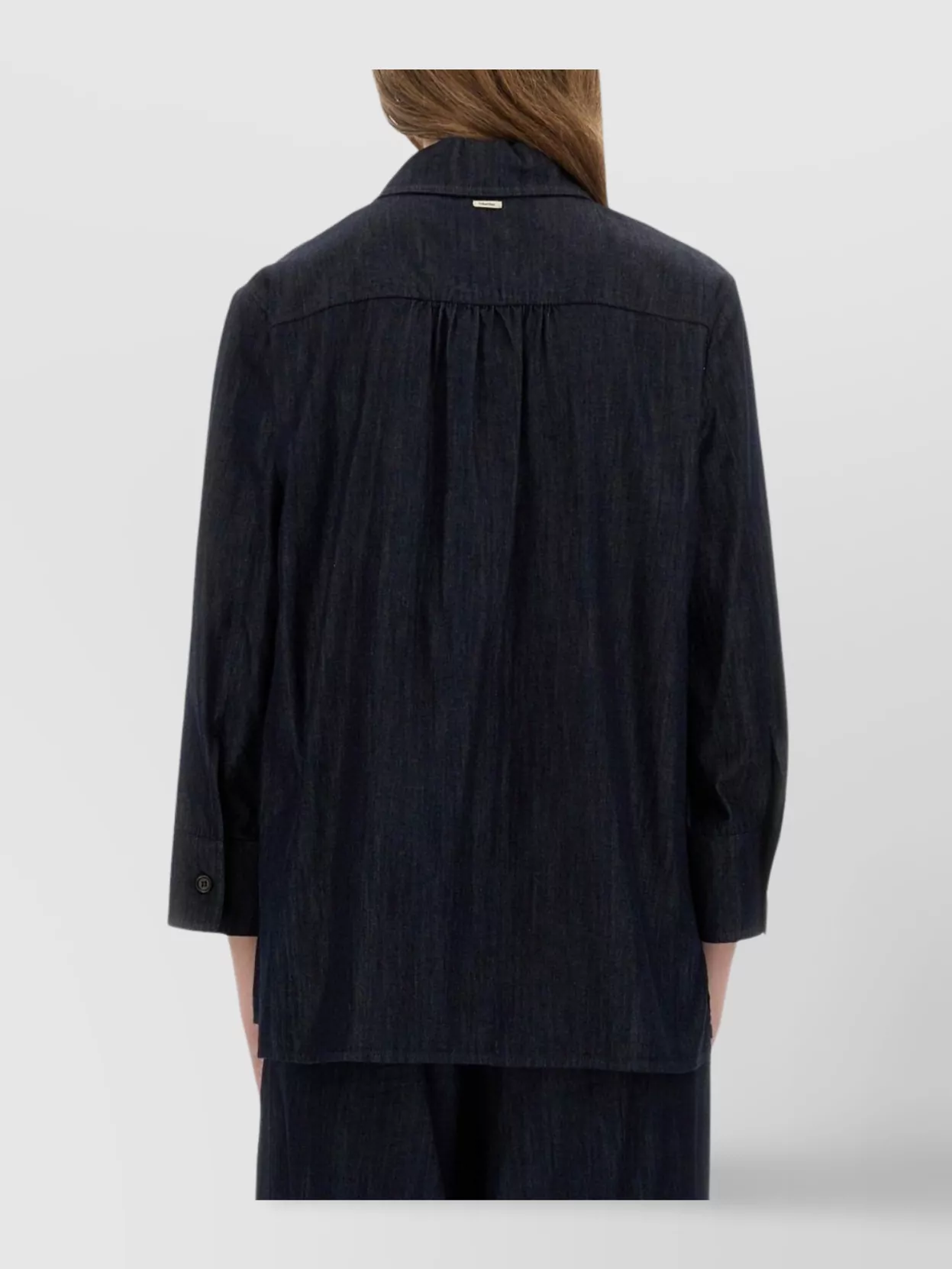 S Max Mara Longline Shirt Chest Pocket
