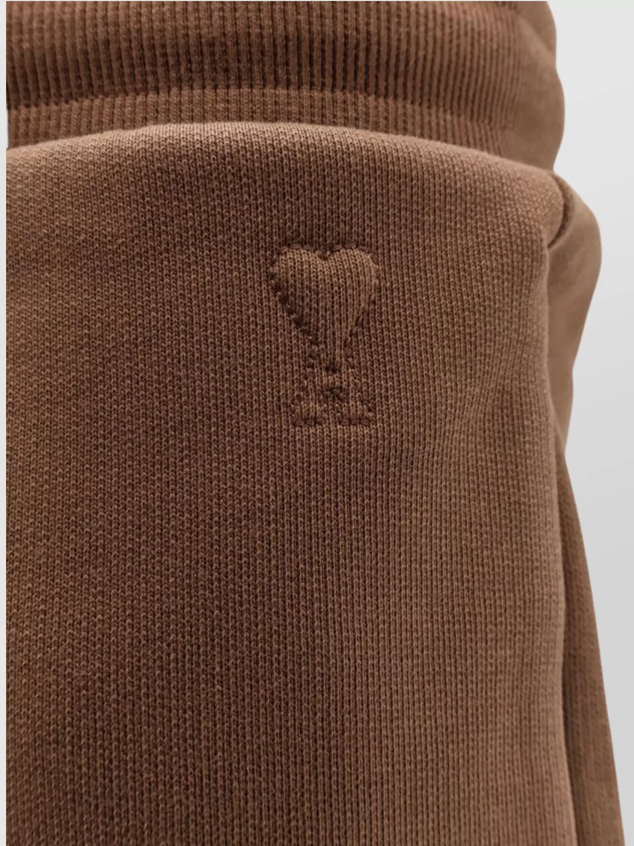 Ami Paris Cotton Jogging Shorts Drawstring Waist Pockets