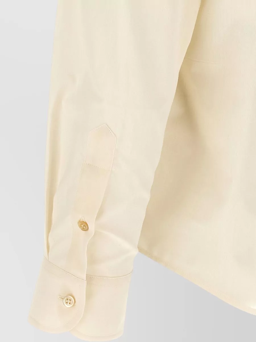 Valentino Garavani Embroidered Cotton Long-Sleeve Shirt
