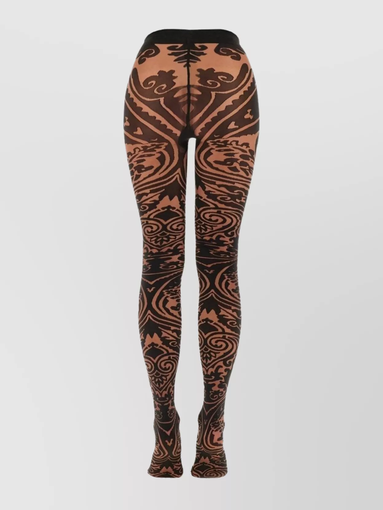 Etro Wolford Tights With Paisley Tattoo Pattern