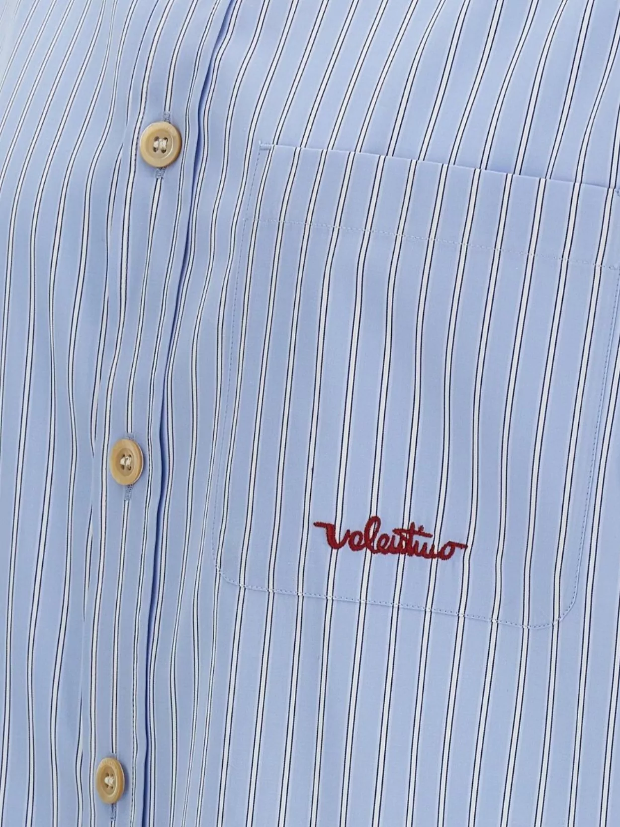 Valentino Garavani Striped Pattern Shirt With Front Pocket
