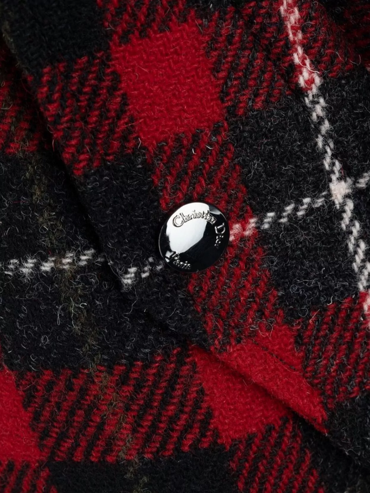 Dior Christian  Checked Bomber Jacket In Multi