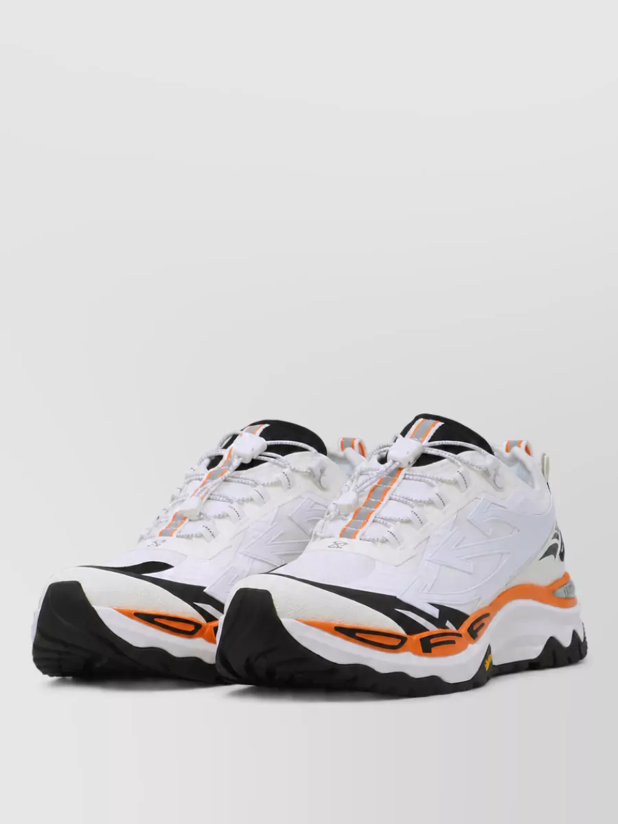 Off-White Mesh Low-Top Sneakers