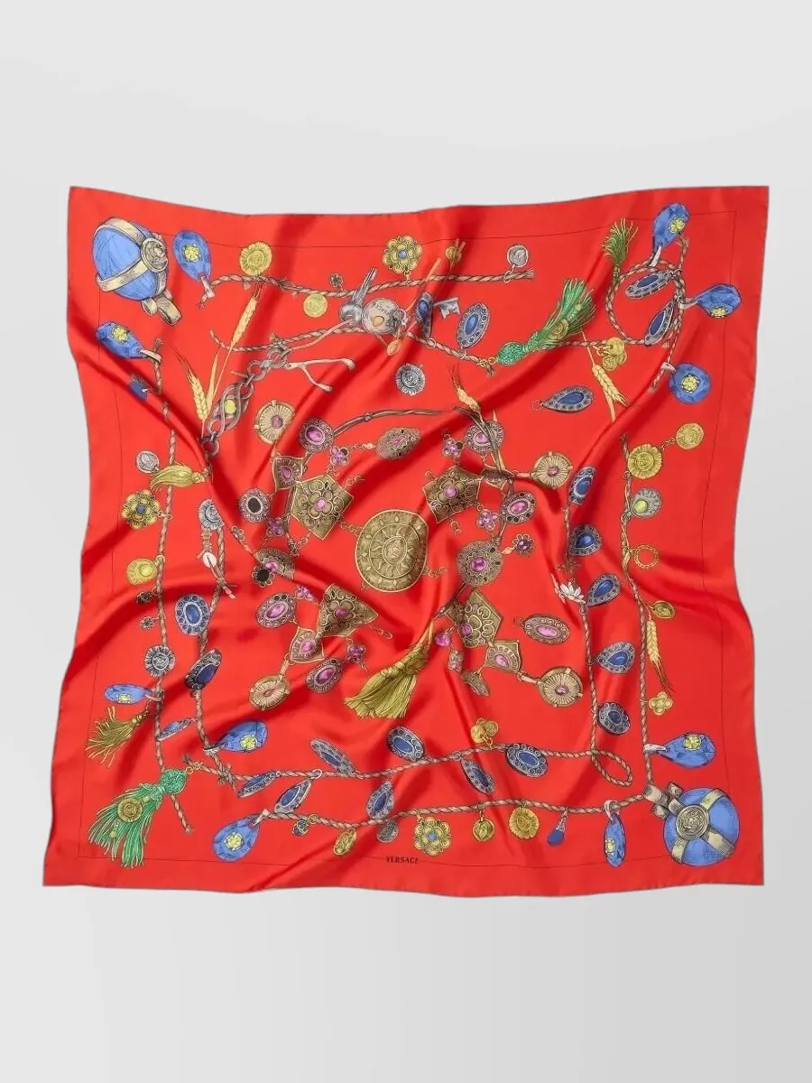 Versace silk printed scarf