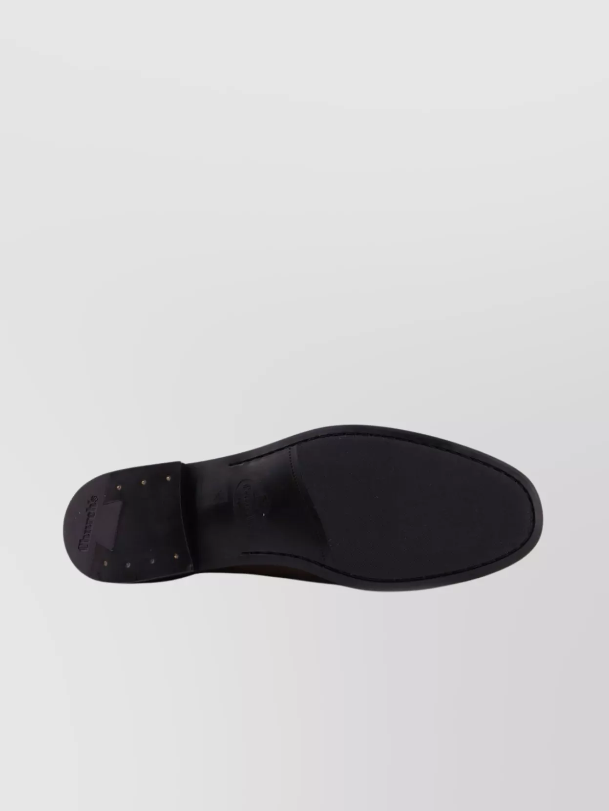 Church's Rounded Toe Leather Loafers With Textured Finish