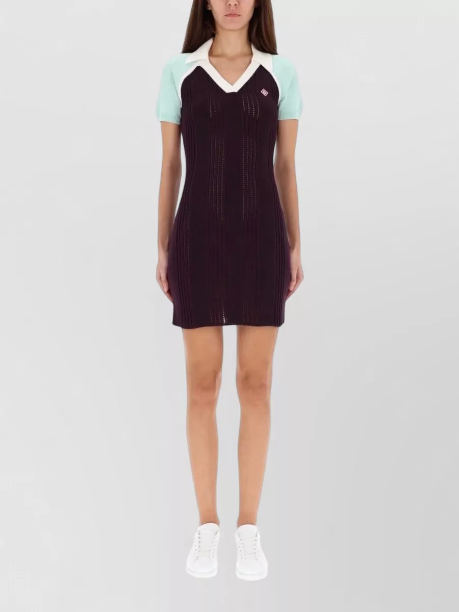 Casablanca Merino wool knit dress