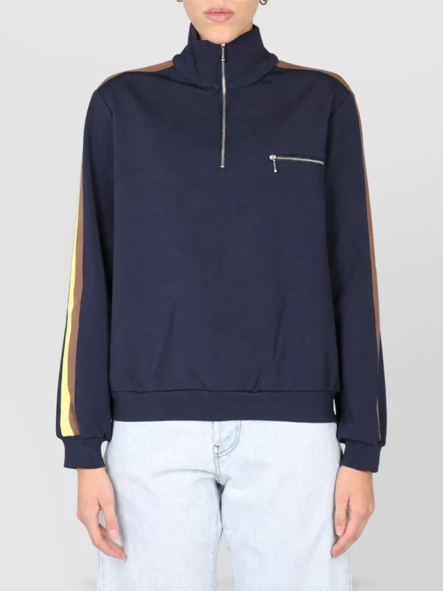 Tory Burch Zip-Up Knitted Top