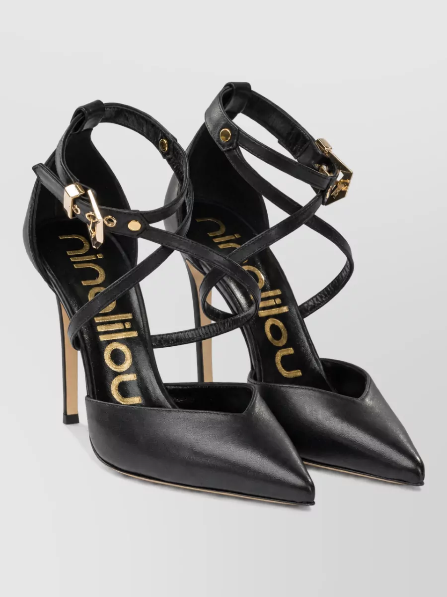 Ninalilou leather auril pumps