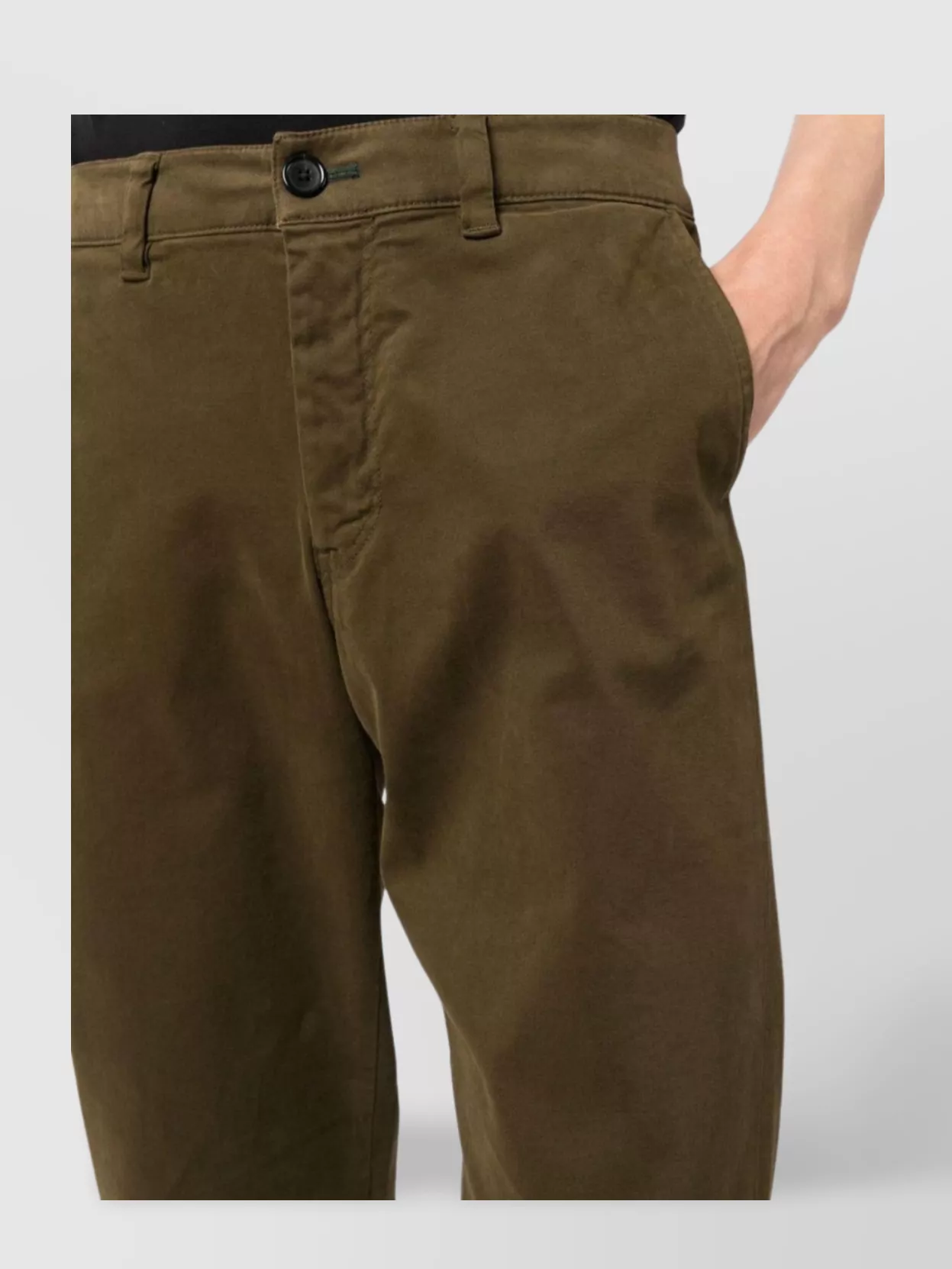 Shop Paul Smith Straight-leg Chino Trousers Organic Cotton
