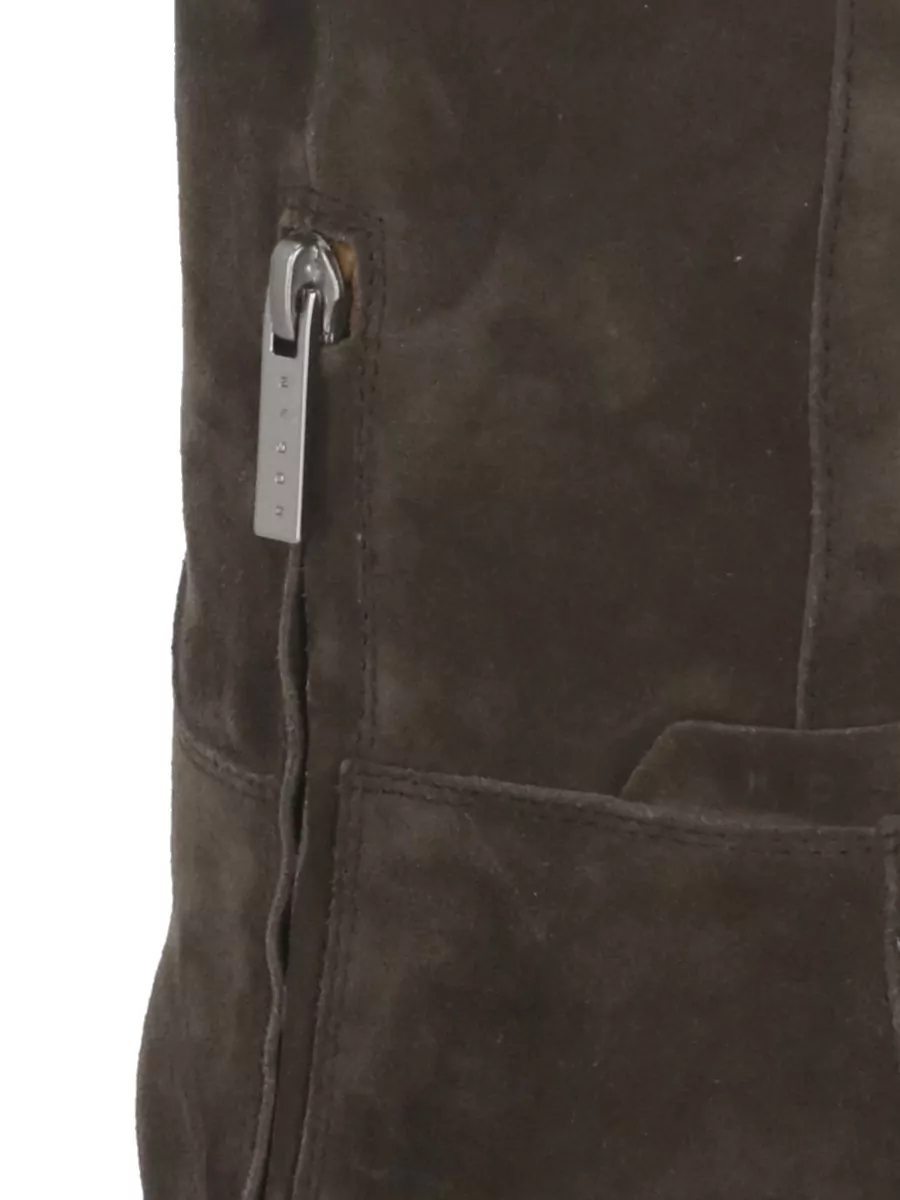 Hogan Suede Leather Ankle Boots