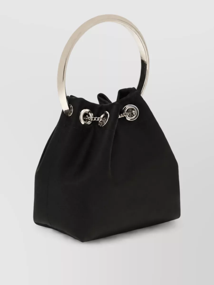 Jimmy Choo Bon Bon Silk Bucket Bag