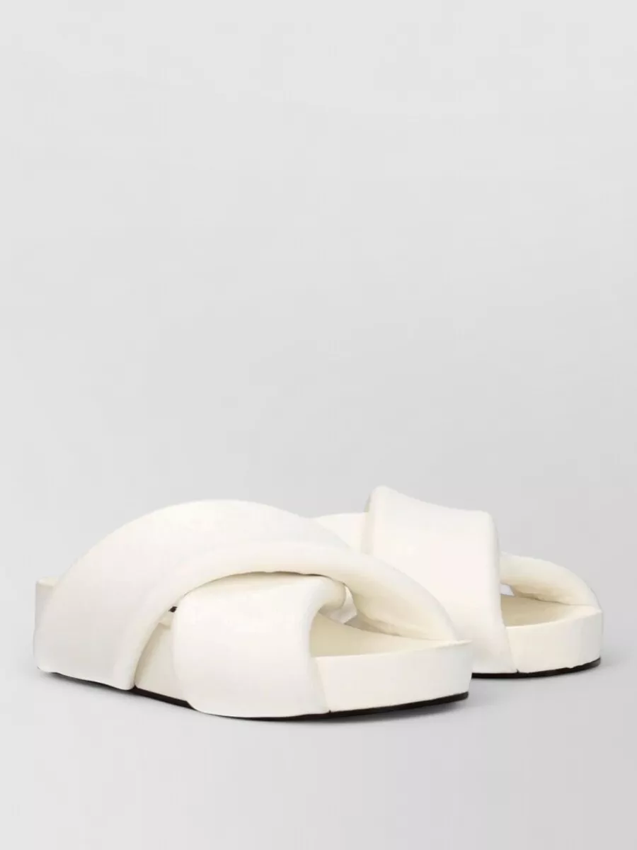 Jil Sander leather platform sandals