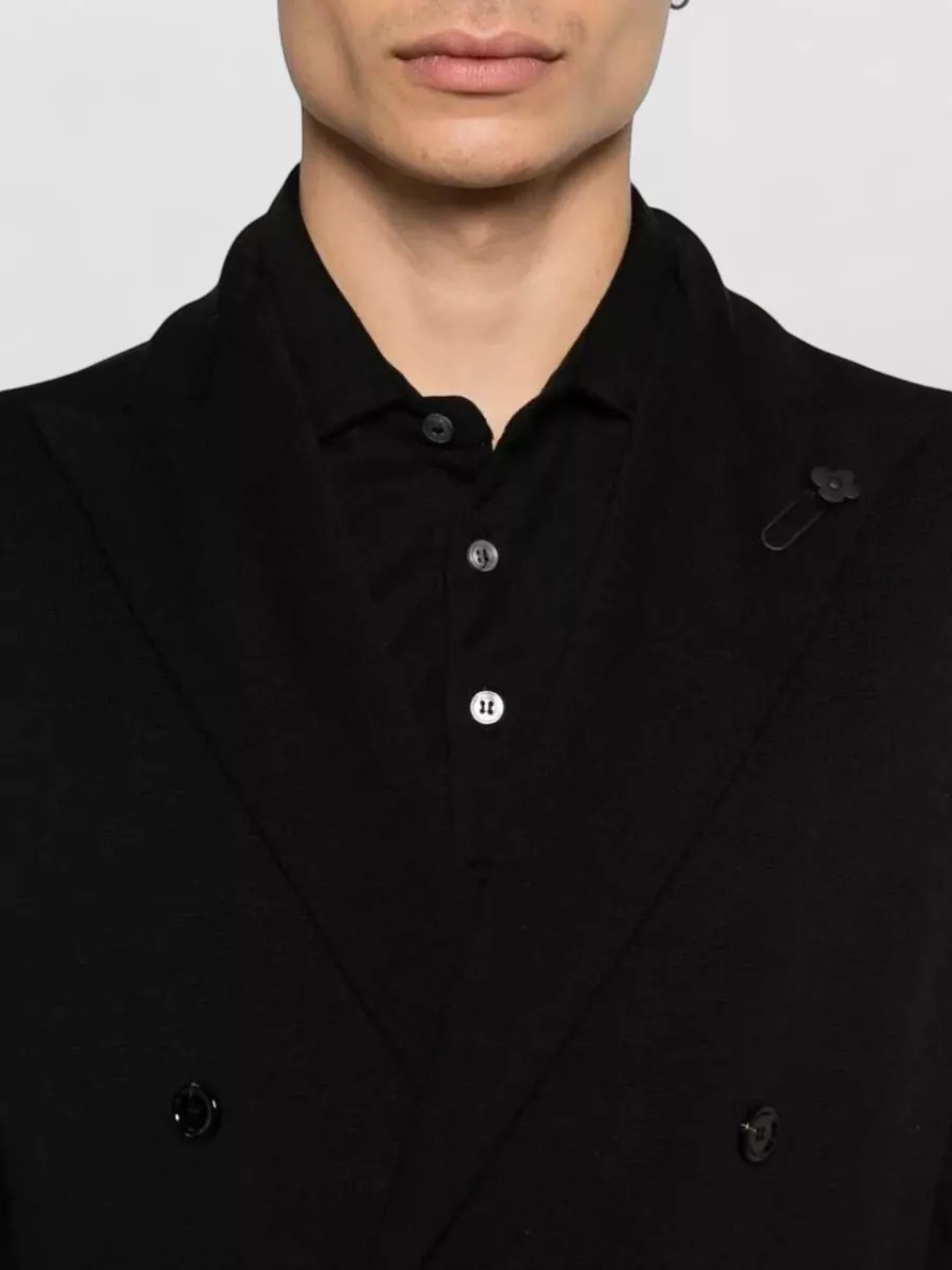 Lardini Cotton Double-Breasted Blazer