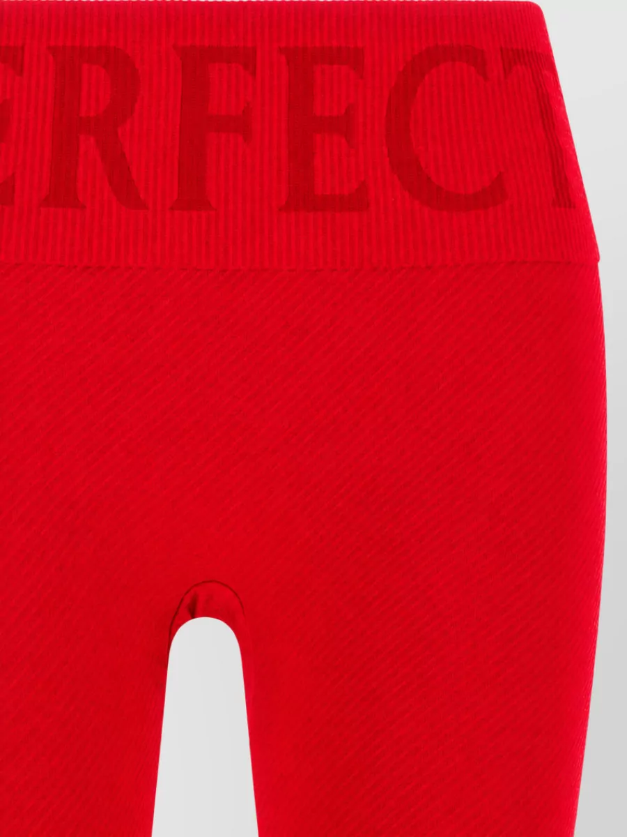 Perfect Moment Cashmere-Blend Ribbed High-Rise Leggings