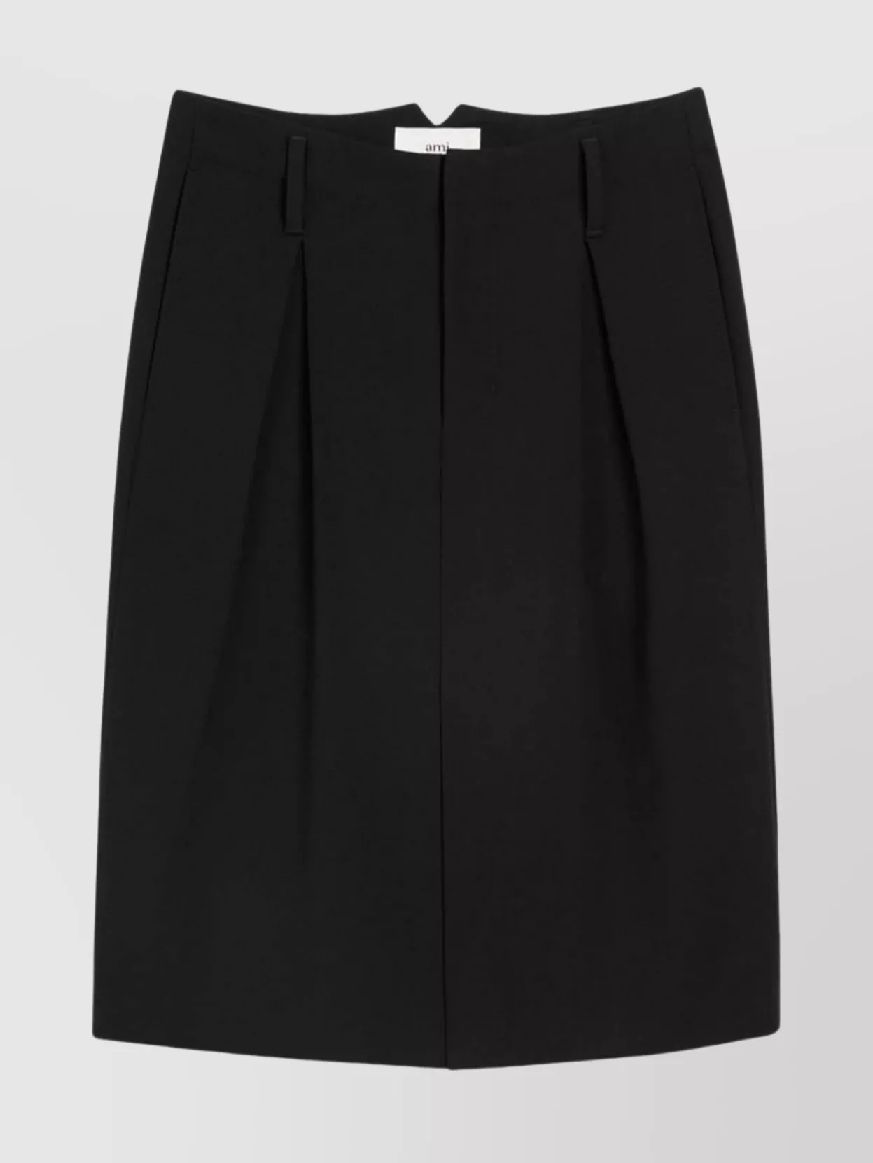 Shop Ami Alexandre Mattiussi Elevated Knee-length Skirt With Pockets