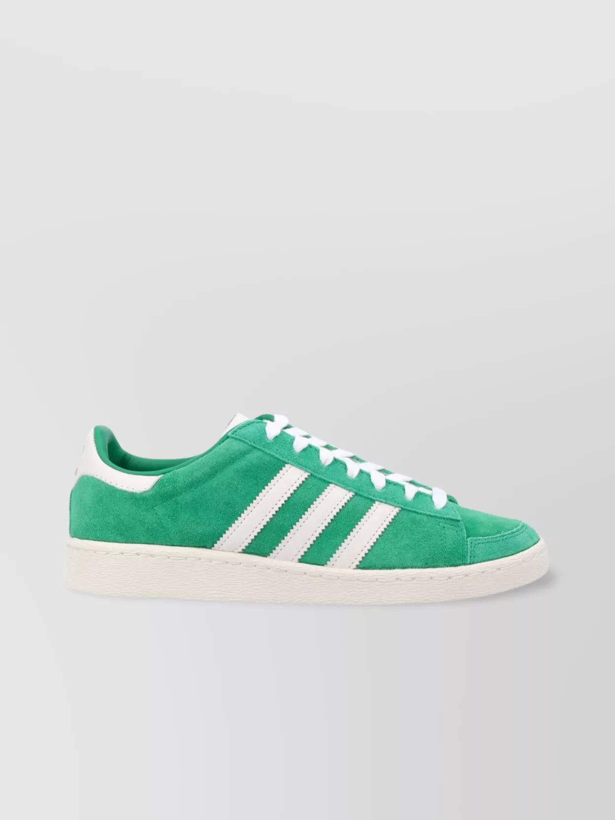Adidas Originals Suede Round Toe Sneakers With Herringbone Motif