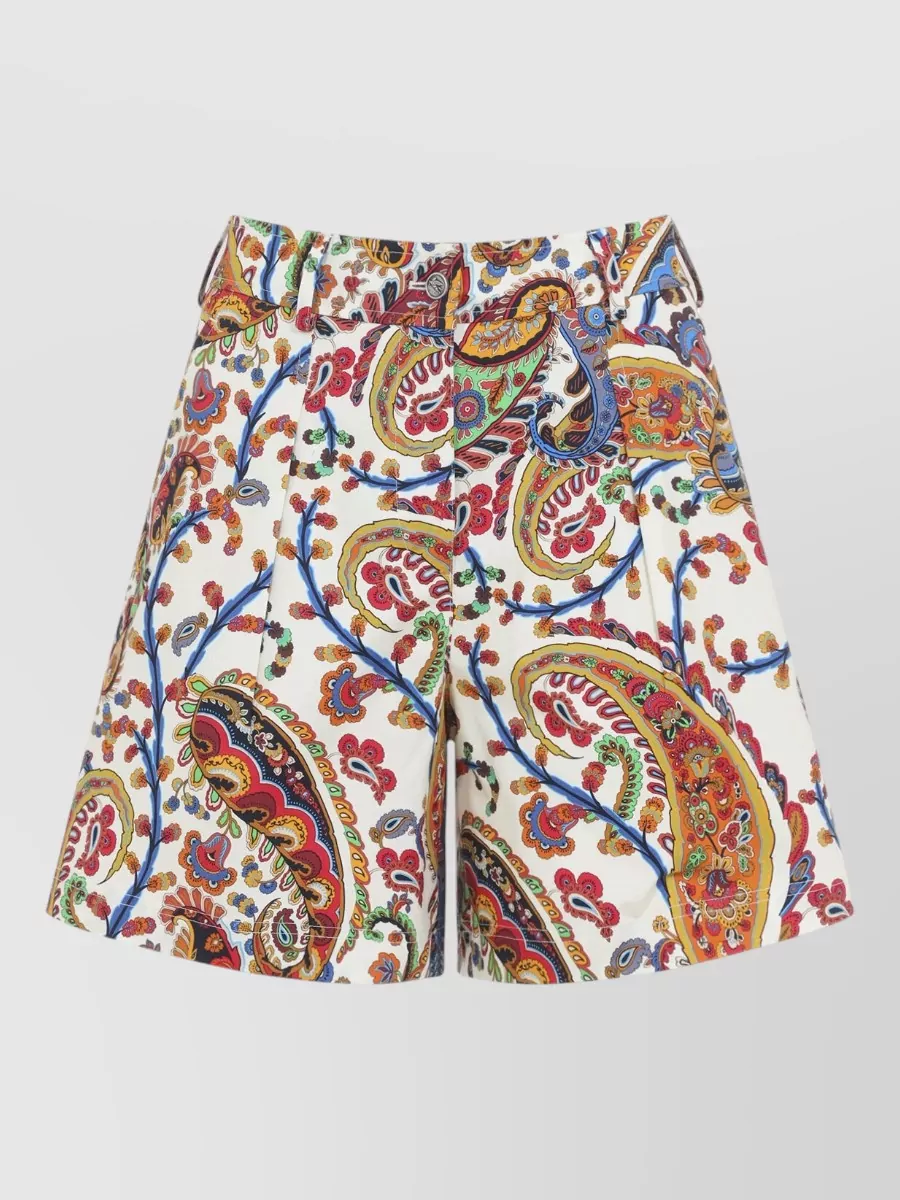 Etro cotton floral-print maxi skirt