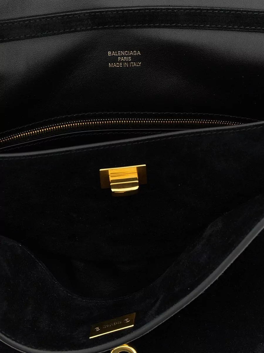 Balenciaga Rodeo Medium Leather Shoulder Bag